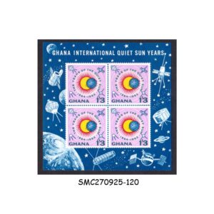Stamps from GHANA - 1964 INTERNATIONAL QUIET SUN YEAR - MIN. SHEET MNH