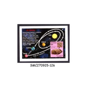 Stamps from GUYANA - 1996 MARS METEORITE / SPACE - MIN. SHEET MINT NH