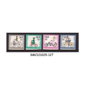 Stamps from GERMANY - 1985 INTERNATIONAL YEAR OF YOUTH / CYCLING - 4V - MINT NH