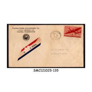 Cover from UNITED STATES USA - 1942 AIR MAIL ENVELOPE TO KANSAS WITH STAMP