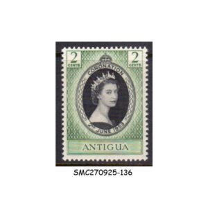 Stamps from ANTIGUA - 1953 QEII CORONATION SG#120 - 1V - MINT HINGED