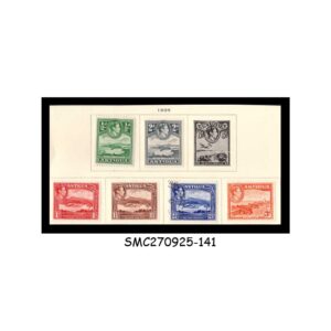 Stamps from ANTIGUA - 1938 KGVI SG#98-103 CV=17.50 GBP 6V MINT HINGED