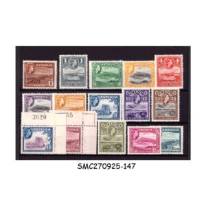 Stamps from ANTIGUA - 1935 QEII SG#120a-134 CV=95.00 GBP - 15V - MINT NH