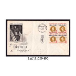 Cover from UNITED STATES USA - 1959 ERNST REUTER - FDC