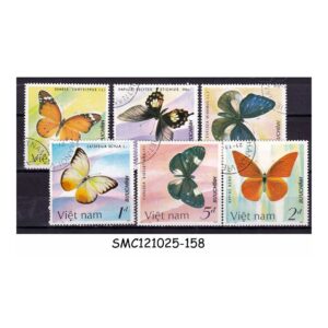 Stamps from VIETNAM - 1987 BUTTERFLIES / BUTTERFLY - 6V - USED