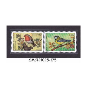 Stamps from ANDORRA FRENCH - 1996 SONGBIRDS / BIRDS - 2V - MINT NH