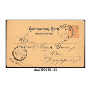 Postal stationery from AUSTRIA - 1887 2kr POSTCARD - USED