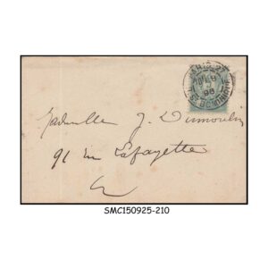 Cover from FRANCE - 1896 ENVELOPE with STAMP - USED