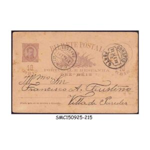 Postal stationery from PORTUGAL - 1891 10reis POSTCARD - USED