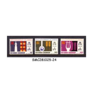 Stamps from FRENCH NEW HEBRIDES 1966 20th ANNIVERSARY of UNESCO - 3V MINT LH