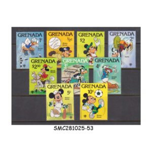 Stamps from GRENADA - 1979 INTERNATIONAL YEAR OF THE CHILD & DISNEY ANIMATION - 9V - MINT HINGED
