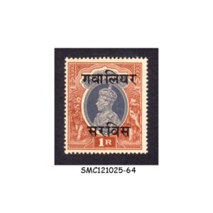 Stamps from GWALIOR - 1942-47 1r KGVI SG#O91 SERVICE OVPT - 1V - MINT NH