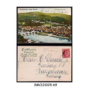 Stamps from INDIA USED IN ADEN - PICTURE POSTCARD TO GERMANY WITH KEDVII STAMP