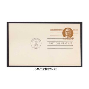Postal stationery from UNITED STATES USA - 1975 9c JOHN WITHERSPOON POSTCARD - FDI