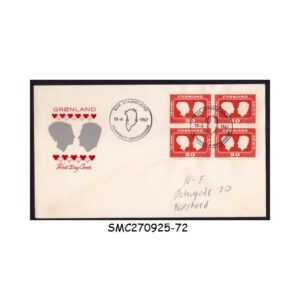 Stamps from GREENLAND - 1967 ROYAL WEDDING - FDC