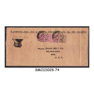 Stamps from INDIA - 1929 ENVELOPE TO USA WITH KGV STAMPS