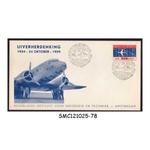 Cover from NETHERLANDS - 1959 DUTCH INSTITUTE FOR INDUSTRY AND TECHNOLOGY COVER WITH CANCL.