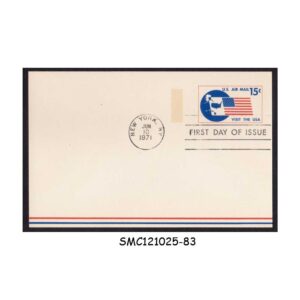 Postal stationery from UNITED STATES USA - 1971 15c POSTCARD - VISIT THE USA - FDI