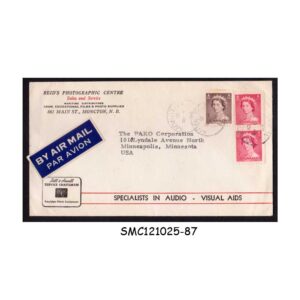 Cover from CANADA - 1954 AIR MAIL ENVELOPE TO USA WITH QEII STAMPS