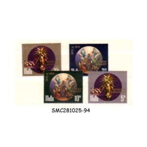 Stamps from MALTA - 1971 CENTENARY OF THE PROCLAMATION OF ST. JOSEPH - 4V MINT NH