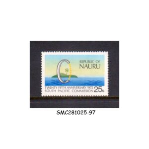 Stamps from NAURU - 1972 25th ANNIVERSARY OF SOUTH PACIFIC COMMISSION - 1V - MINT NH