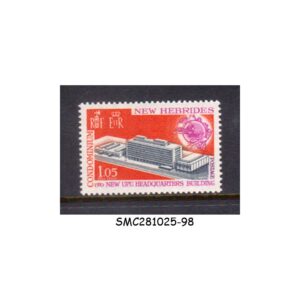 Stamps from NEW HEBRIDES - 1970 UPU BERN, NEW HEADQUARTERS BUILDING - 1V - MINT NH
