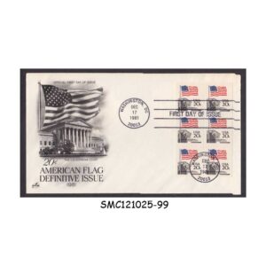 Cover from UNITED STATES USA - 1981 20c AMERICAN FLAG DEFINITIVE ISSUE - FDC