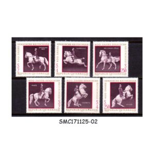 Stamps from AUSTRIA - 1972 SPANISH HORSERIDING SCHOOL / HORSE - 6V - MINT NH
