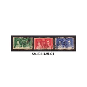 Stamps from HONG KONG - 1937 KGVI CORONATION SG#137-139 - 3V - USED