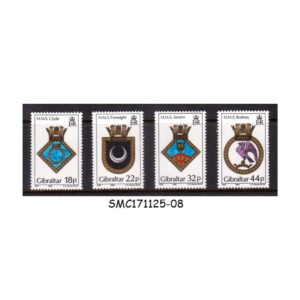 Stamps from GIBRALTAR - 1988 NAVAL CRESTS (7th series) - 4V - MINT NH