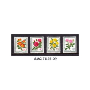 Stamps from SWITZERLAND - 1977 PRO JUVENTUTE: ROSES / FLOWERS - 4V MINT NH