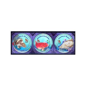 NEW CALEDONIA - 2003 MARINE LIFE / NOUMEA AQUARIUM 3V STRIP MINT NH