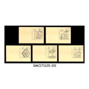 Stamps from INDIA - 2024-25 5 POSTCARDS WITH DIFFERENT INDIAN SPACE PROGRAMMES CANCELLATIONS