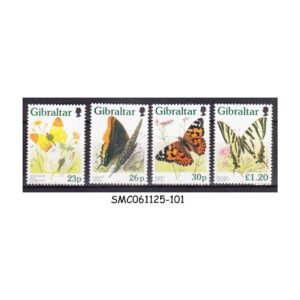 Stamps from GIBRALTAR - 1997 BUTTERFLIES / BUTTERFLY - 4V - MINT NH