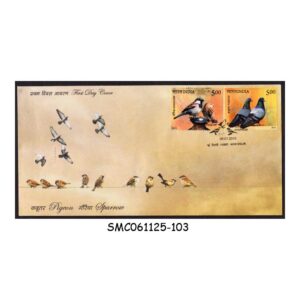 Stamps from INDIA - 2010 PIGEON & SPARROW / BIRDS - FDC