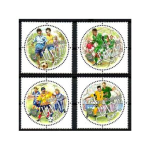 VANUATU - 2002 CHILDREN'S FOOTBALL / SOCCER - 4V MINT NH