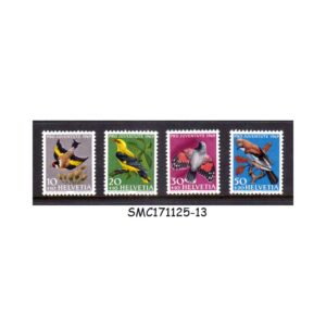 Stamps from SWITZERLAND - 1969 PRO JUVENTUTE: BIRDS - 4V - MINT NH