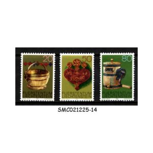 Stamps from LIECHTENSTEIN - 1980 ALPINE DAIRY FARMING IMPLEMENTS - 3V - MINT NH