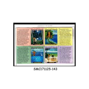 Stamps from MARSHALL ISLANDS - 1997 LEGENDS of the ISLANDS - SE-TENANT BLOCK of 4 - MINT NH