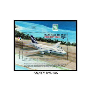 Stamps from MARSHALL ISLANDS - 1998 DROUGHT RELIEF / AIRPLANES AVIATION - MIN. SHEET MINT NH