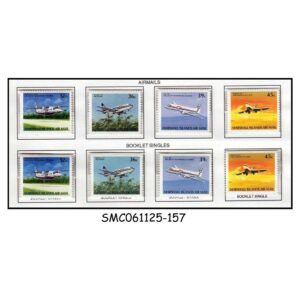 Stamps from MARSHALL ISLANDS - 1989 AVIATION - 8V MNH ( INCLUDING BOOKLET STAMPS)