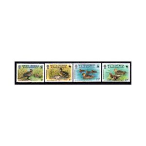 SOUTH GEORGIA - 1992 TEAL DUCK/ BIRDS / WORLD WILDLIFE FUND WWF 4V MNH