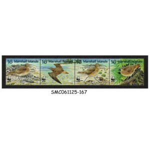 Stamps from MARSHALL ISLANDS - 1997 WWF / BIRDS - SE-TENANT 4V STRIP - MINT NH