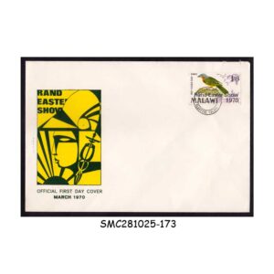 Stamps from MALAWI - 1970 RAND EASTER SHOW / BIRD - FDC