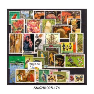 Stamps from GUYANA - SELECTED STAMPS - 30V - USED