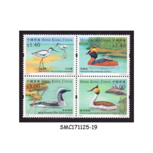 Stamps from HONG KONG CHINA - 2003 WATERBIRDS / BIRDS - BLOCK OF 4 - SE-TENANT MINT NH