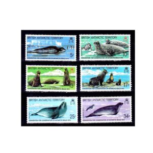 BRITISH ANTARCTIC TERRITORY - 1983 CONSERVATION OF SEALS ANIMALS 6V MINT NH