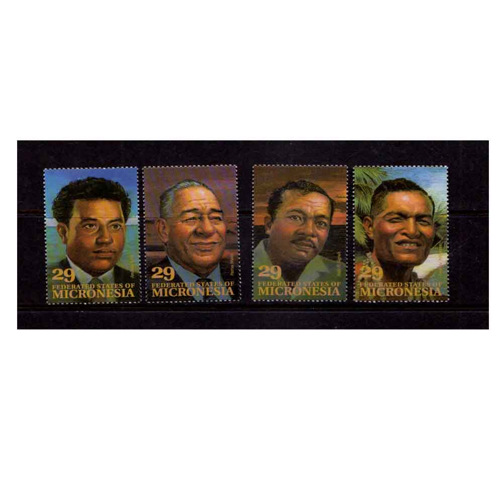 MICRONESIA - 1993 LOCAL LEADERS - 4V MINT NH