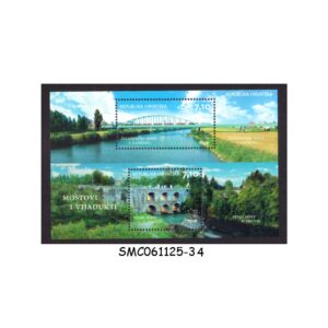 Stamps from CROATIA - 2013 BRIDGES & VIADUCTS OF CROATIA - MIN. SHEET MINT NH