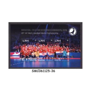 Stamps from CROATIA - 2025 WORLD HANDBALL CHAMPIONS - MIN. SHEET MINT NH